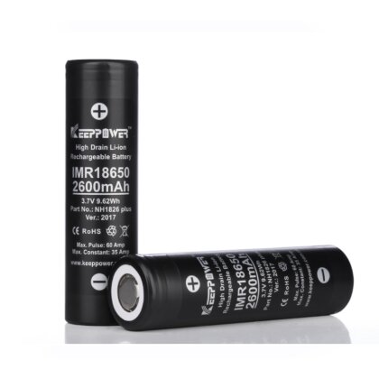 KEEPPOWER IMR18650 Plus 2600mAh Akku 2er-Set