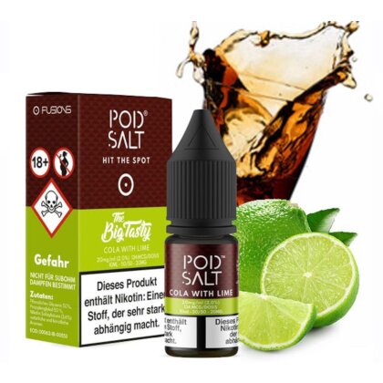 POD SALT FUSION Cola with Lime 20mg Nikotinsalz Liquid 10ml