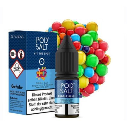 POD SALT FUSION Bubble Blue 20mg Nikotinsalz Liquid 10ml