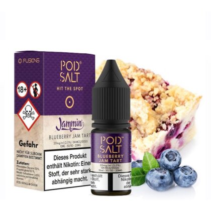 POD SALT FUSION Blueberry Jam Tart Nikotinsalz Liquid 10ml