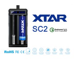 Xtar SC2 Schnellladeger&auml;t f&uuml;r Li-Ion Akkus mit...