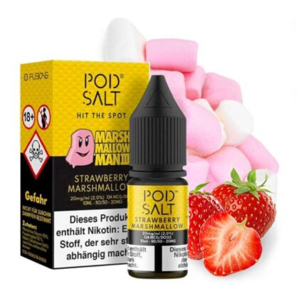 POD SALT FUSION Strawberry Marshmallow 20mg Nikotinsalz Liquid 10ml