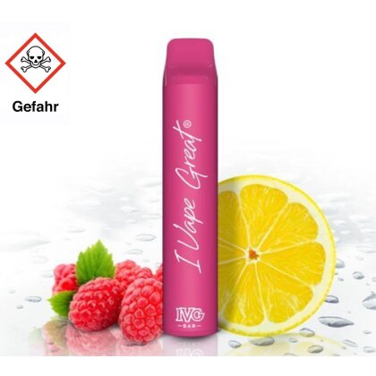 IVG BAR Plus Einweg E-Zigarette - Raspberry Lemonade