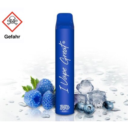 IVG BAR Plus Einweg E-Zigarette - Blue Raspberry Ice