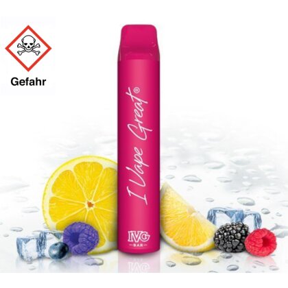 IVG BAR Plus Einweg E-Zigarette - Berry Lemonade Ice