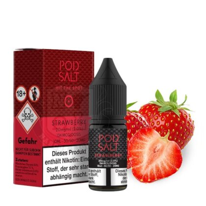POD SALT Strawberry Nikotinsalz Liquid 10ml