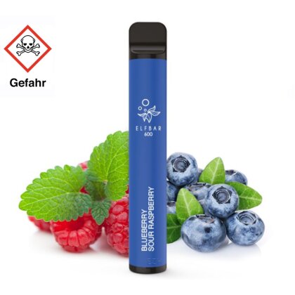 Elfbar 600 Einweg E-Zigarette - Blueberry Sour Raspberry 20mg