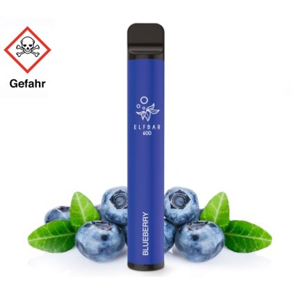 Elfbar 600 Einweg E-Zigarette - Blueberry 20mg