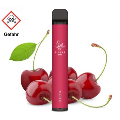 Elfbar 600 Einweg E-Zigarette - Cherry 20mg