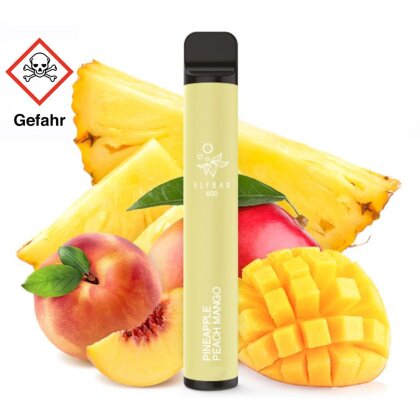 Elfbar 600 Einweg E-Zigarette - Pineapple Peach Mango 20mg