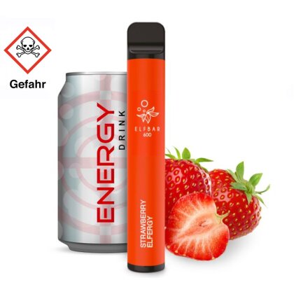 Elfbar 600 Einweg E-Zigarette - Strawberry Elfergy 20mg