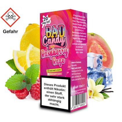 BAD Candy Raspberry Rage 10mg Nikotinsalz Liquid 10ml