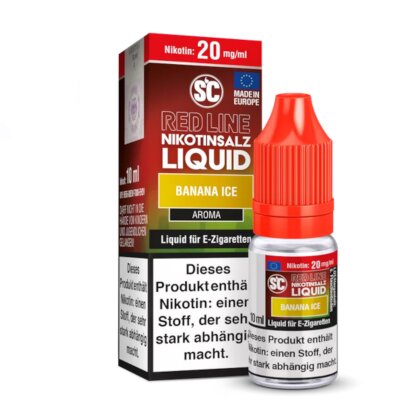 SC Red Line - Banana Ice - Nikotinsalz Liquid 10ml 10 mg/ml