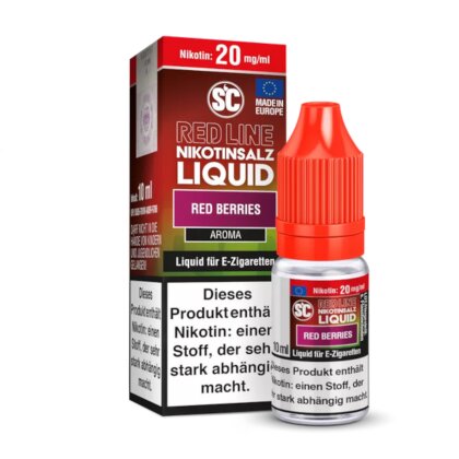 SC Red Line - Red Berries - Nikotinsalz Liquid 10ml 10 mg/ml