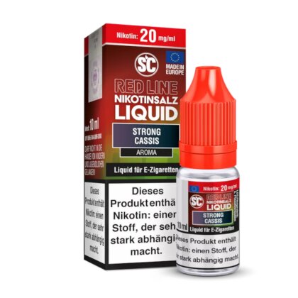 SC Red Line - Strong Cassis - Nikotinsalz Liquid 10ml