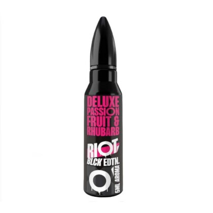 RIOT SQUAD Black Edition Deluxe Passionfruit &amp; Rhubarb Aroma 5ml