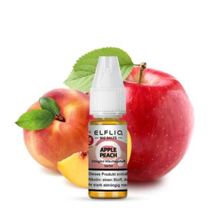 Elfbar ELFLIQ Apple Peach Nikotinsalz Liquid 10ml 10 mg
