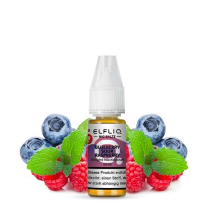 Elfbar ELFLIQ Blueberry Sour Raspberry Nikotinsalz Liquid 10ml