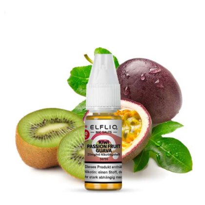 Elfbar ELFLIQ Kiwi Passionfruit Guava Nikotinsalz Liquid 10ml