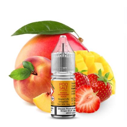 POD SALT X Mango Strawberry Peach 20mg Nikotinsalz Liquid 10ml
