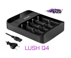 Efest Lush Q4 Li-Ion-Akku-Schnellader mit eingebautem Netzteil