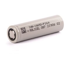 Molicel INR18650-P26A 2600 mAh Akku